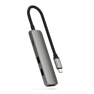 Satechi -  4-IN-1 USB-C Slim Multiport with 4K - Spac Gray